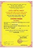 GIẤY CHỨNG NHẬN VỆ SINH AN TOÀN THỰC PHẨM